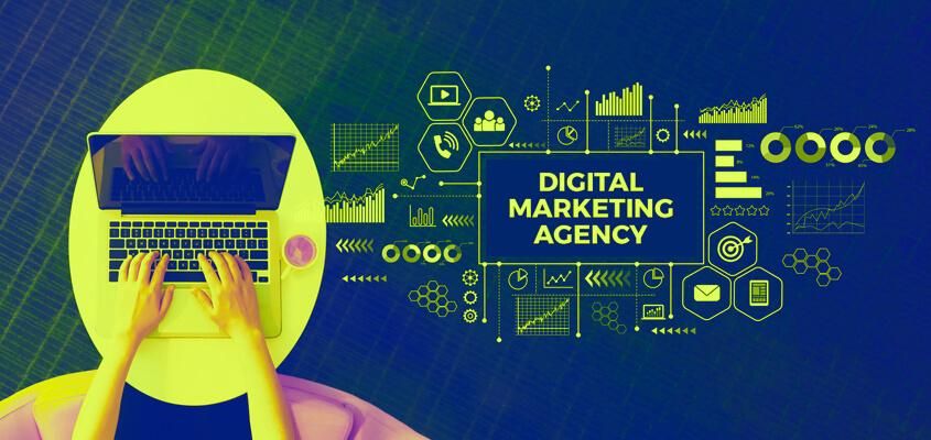 Digital marketing agency team planning a campaign