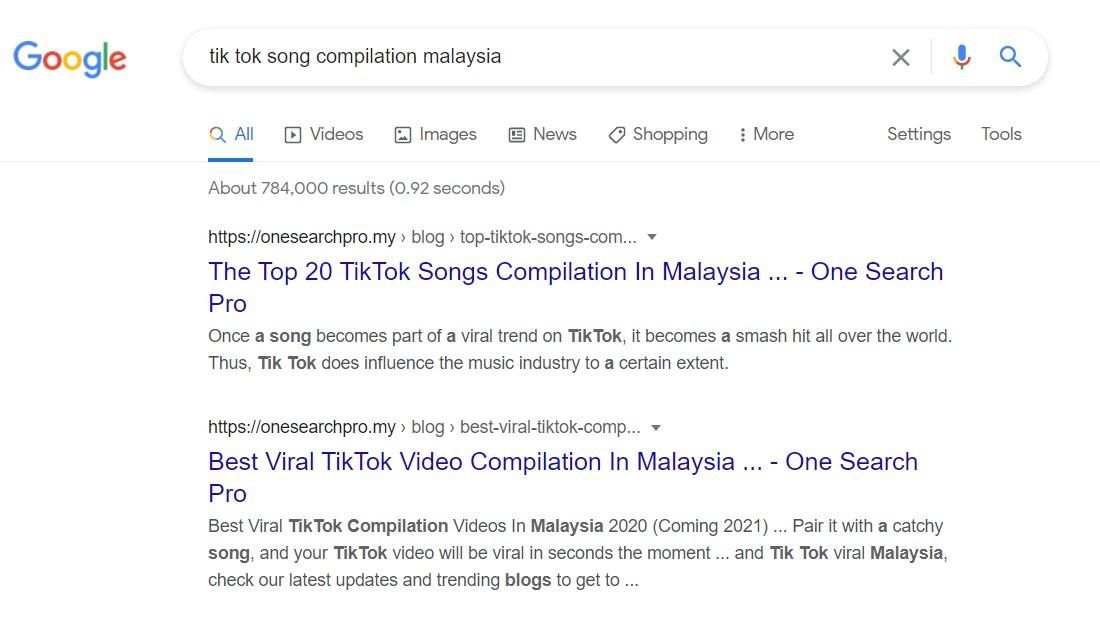 Looking Up Your Blog Post on Google for Meta Tags | Meta Title And Description | One Search Pro Digital Marketing