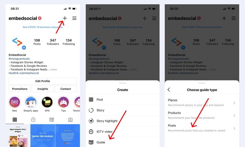 Activating Instagram Guides | Instagram Updates | One Search Pro Digital Marketing