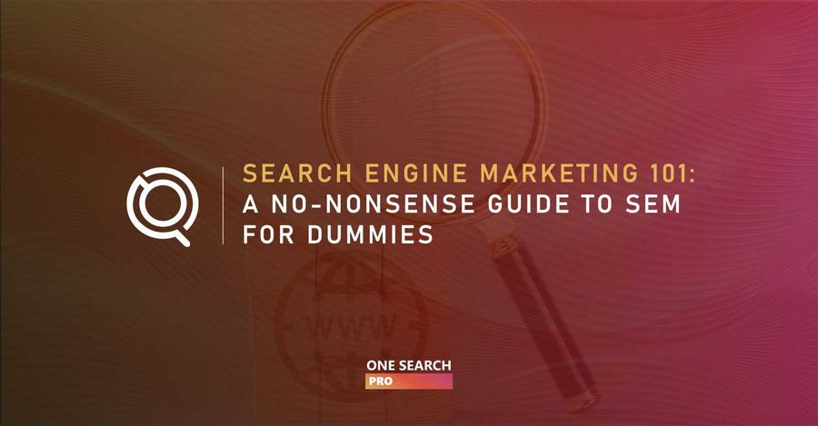 Search Engine Marketing 101: A No-Nonsense Guide to SEM for Dummies