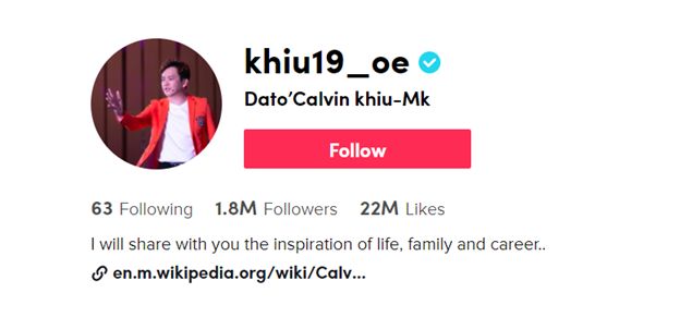 Dato Calvin Khiu | TikTok Video Creators | One Search Pro Digital Marketing