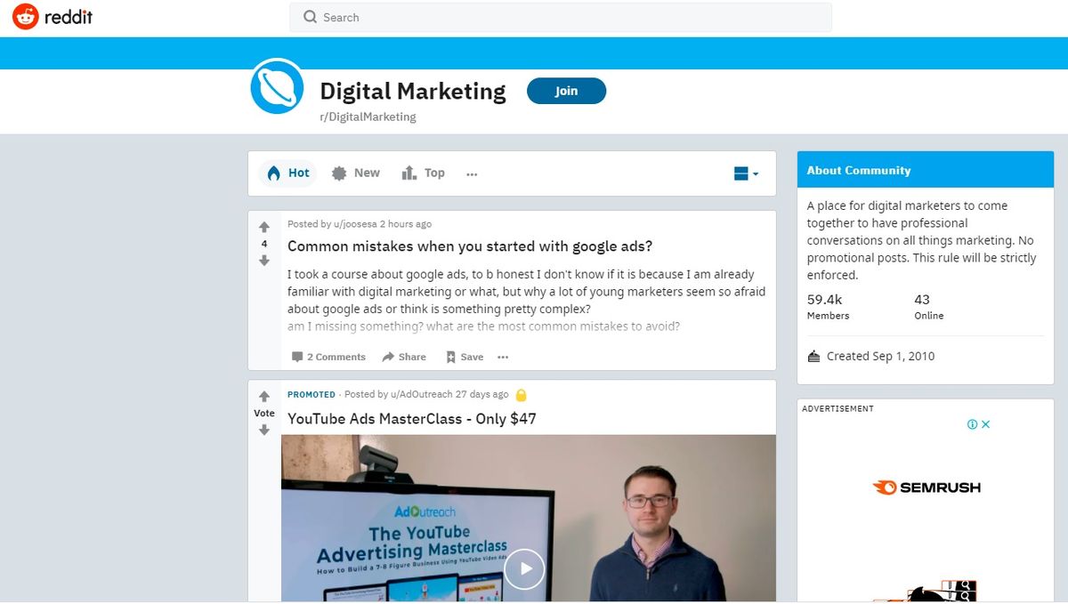 Subreddit Page | Top Social Media | One Search Pro Digital Marketing