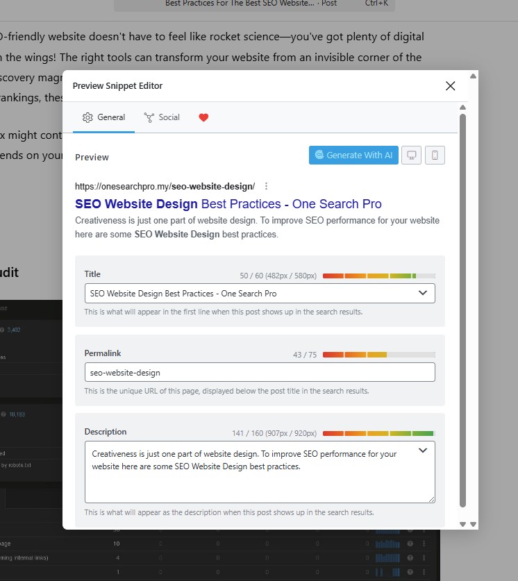 Rank Math SEO | SEO Content Analysis | One Search Pro Marketing