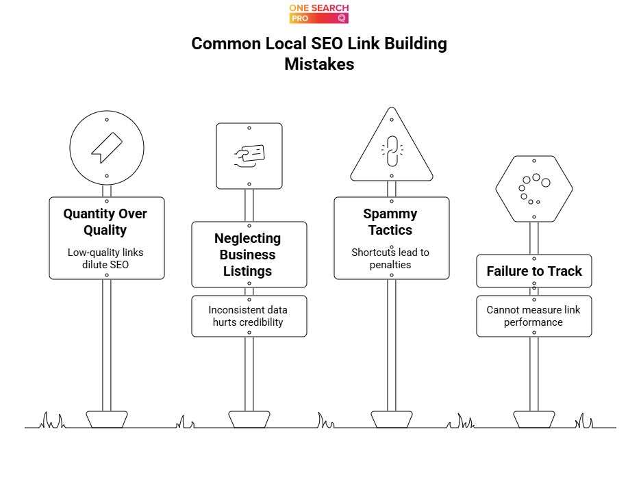 Common Local SEO Link Building Mistakes | Local SEO Link Building | One Search Pro Digital Marketing Agency